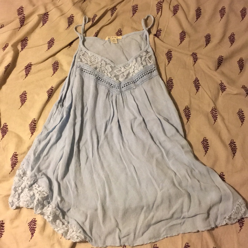 Thin blue tank top